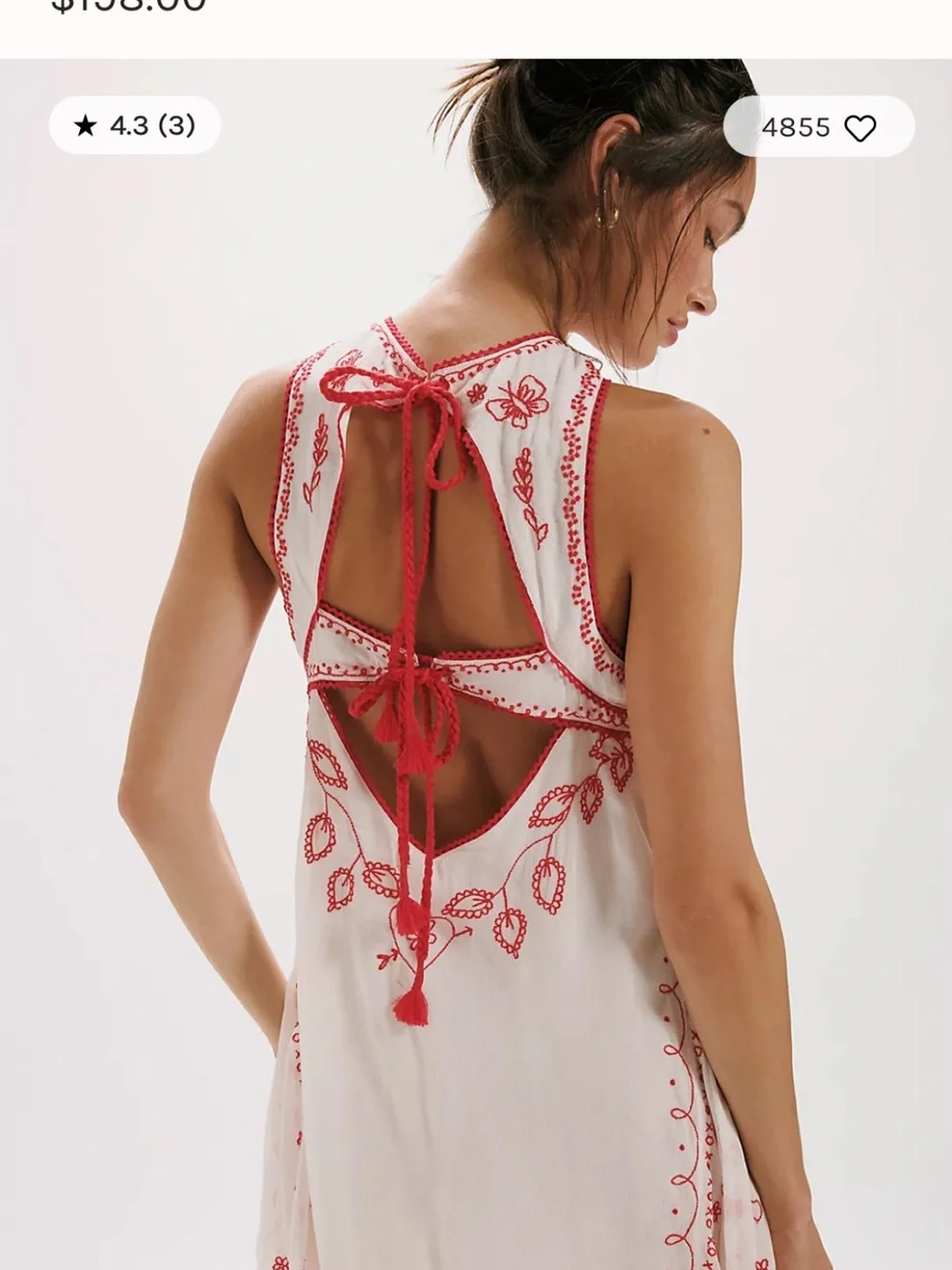 Free People Love Letters Mini Dress - XS - NWT